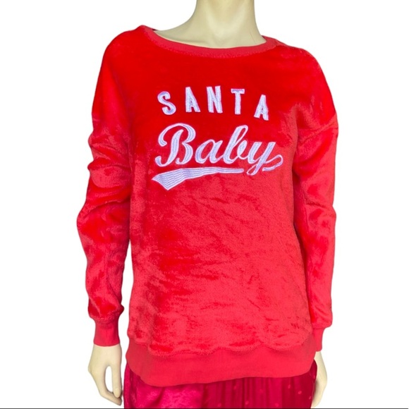 Jenni Intimates Santa Baby Faux Fur Warm Christmas Sweater - Picture 5 of 9